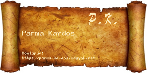 Parma Kardos névjegykártya